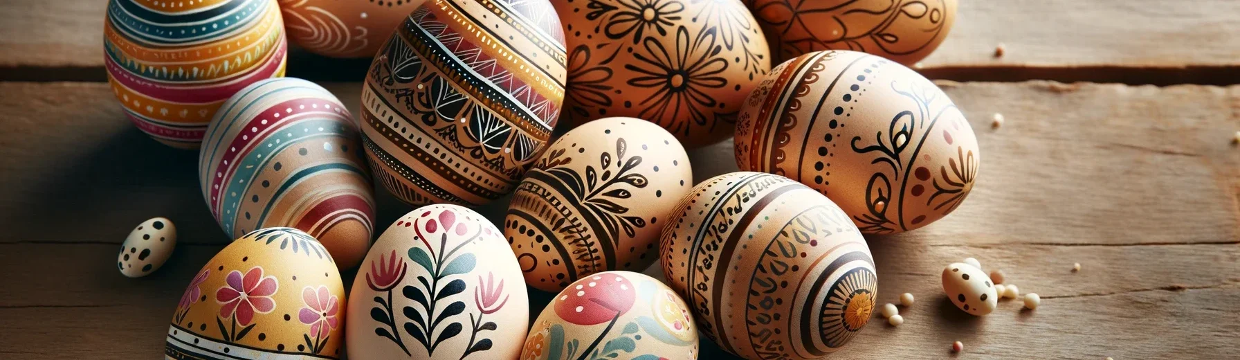 decorated easter eggs in italy