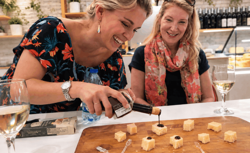 Authentic Italian Gourmet Food Tasting at a Local Shop
