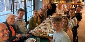 guests enjoting Florence Food Tour inside local restaurant in Italy