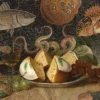 Ancent Roman food depicted in Roman fresco